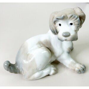 Zaphir LLadro 4" Tall Spaniel DOG Figurine, Glossy Porcelain, Retired Spain EUC